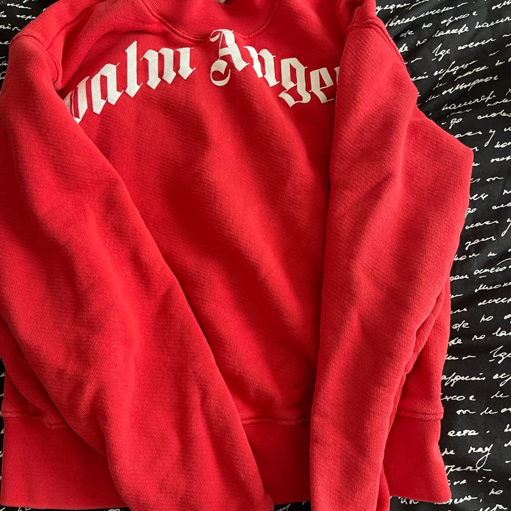 Palm Angels Red Kids Sweatshirt- can’t beat this price. Authentic.